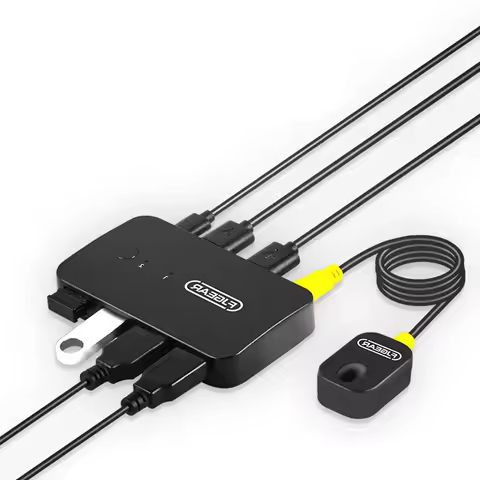 USB KVM Switch Adapter 2 Input 4 Output USB Switch KVM Switcher Printer Sharer For Computer Keyboard