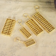 Alloy abacus Keychain Pendant, abacus One Ring, Gold Ten Thousand Liang, Alloy abacus