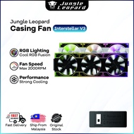 Jungle Leopard Interstellar V3 Casing Fan ARGB 3Pin PWM 12cm Splicing Building Block PC Case Fan