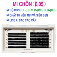 SEDUIRE premium mink eyelashes, thickness 0,05; curvature I, J, B, C, C+(CC), D, D+(DU) soft and sup