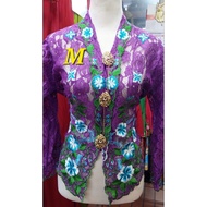 Kebaya Nyonya Lace Sulam Full Glitters/Authentic Kebaya Baba Nyonya Lace with BUTTONS(Free Lace Inne