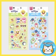 [DAISO KOREA] 💗Baby Shark💗 Pinkfong Baby Shark Soft Removable Sticker 2 type / Kids Children toy / Birthday Gift / Korean Style / Baby Sticker
