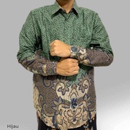 Kemko kemeja koko Dewasa Lengan Panjang Motif Print Erkape 003