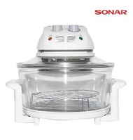 หม้ออบลมร้อน (โถสแตนเลส) sonar (โซนาร์) รุ่น CV-707H สีขาว (12 ลิตร ) ไฟแดสงสถานะการทำงานชัดเจน พร้อ