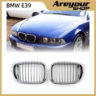 Front Kidney Grill Mesh Grille Fit BMW E39 5 Series 1999-2003 Chrome