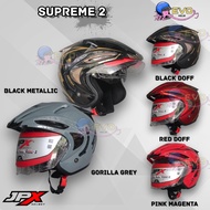 HALF FACE HELMET JPX SUPREME DOUBLE VISOR ORIGINAL, ADULT MEN & WOMEN HELMET, JPX HELMET OFFICIAL