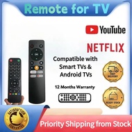 TV Remote Control Universal for Smart TV Android TV, 32 43 50 55 inch Television Remote, Replacement