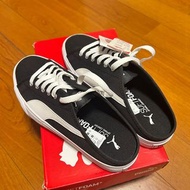 Puma Bari Mule 黑白帆布鞋