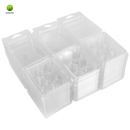 60 Bekas Cetakan Wax Melt-6 Cavity Bekas Plastik Kosong Jernih Untuk Tarts Wax Melts