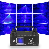 DMX512 Sound Active Stage Lighting Effect Blue Green Laser Beam Scanner  Laser Lights for Disco DJ B