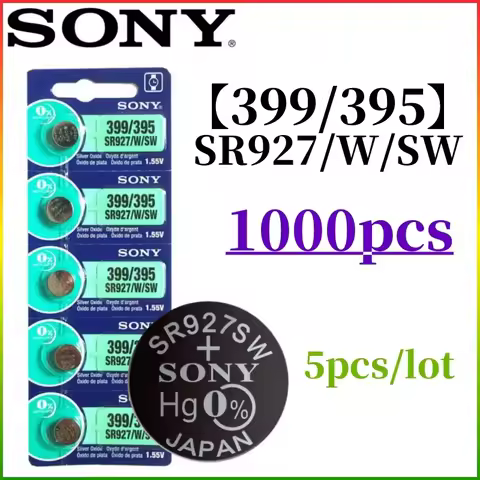1000pcs Original SONY AG7 395 395 399 AL926F SR927SW SR 927 Batteries silver oxide Batteria For Watc