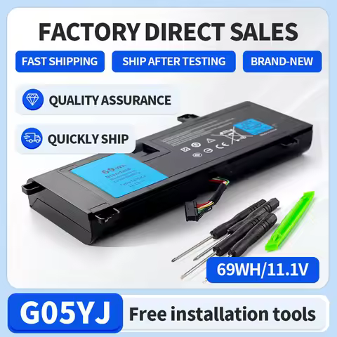 SOMI 69WH G05YJ Laptop Battery For DELL Alienware 14 A14 M14X R3 R4 Series P39G Alienware 14D-1528 G