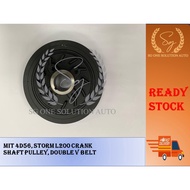 MIT 4D56, STORM L200 CRANK SHAFT PULLEY, DOUBLE V BELT