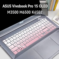ASUS Vivobook Pro 15 OLED Keyboard Cover 15.6 inch M3500 M6500 K6502 Keyboard Protector ASUS 15.6 Notebook Keyboard Film Transparent TPU Waterproof Dustproof Accessaries