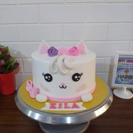 Cake Ultah Cat / Cake Birthday Kucing / Kue Ulang Tahun Kucing