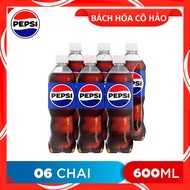 LỐC 6 CHAI NƯỚC NGỌT PEPSI 600ML