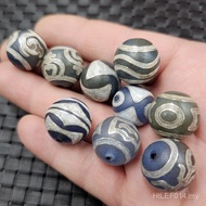 Blue White Gilt Silver Measuring Beads Dzi Beads Cylindrical Dzi Beads Tiger Tooth Loose Beads Brace