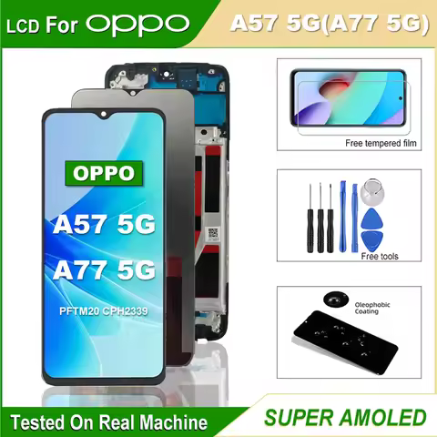 6.56" Display For OPPO A57 5G A77 5G LCD Touch Screen Digitizer Assembly Replace For OPPO A77 5G CPH