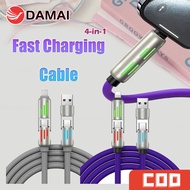 Premium Super Fast Charger With 240W Adaptor+4in1 Usb Cable For Type C,O Reliable Charging