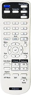 Replacement Remote Compatible With Epson Projector PowerLite E20 119W X49 W49 118 982W 1288 EB-720 E