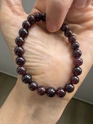 紅石榴石手串手鏈 7mm Red Garnet Bracelet,bracelets,Earrings,earring,ring,rings,pendant,pendants,necklace,nec