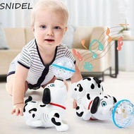 SNIDEL Spinning Dalmatian Toys, Top Ball with LED Dog Walking Dancing Toy, Children's Robot Bionic C