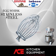 ORIMAS/FRESH/OKAZAWA/GOLDEN BULL/BAKER/BERJAYA STAINLESS STEEL EGG WHISK MIXER EGG WHISK B10-N/B20N/