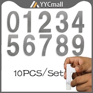 0-9 Stainless Steel House Number House Hotel Door Address Digits Sticker Adress House Number Plate