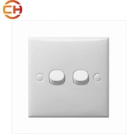 2 Gang 1 Way Flush Switch
