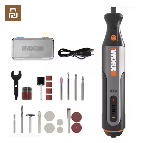 Worx 8V Rotary Tool WX106 Cordless Mini Drill Engraving Grinding Polishing Machine USB Charger Varia