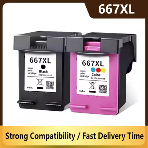 667XL Ink Cartridge Remanufactured For HP 667 HP667 XL Compatible Deskjet 1275 2374 2375 2376 2775 2