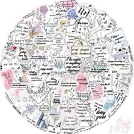 100Pcs/Set ❉ Ins Art . Bible Phrase Series A Stickers ❉ Fashion DIY Waterproof Decals Doodle Stickers