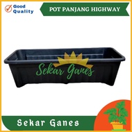 Pot Bunga Panjang Highway 55 Hitam Pot Panjang Hw 50cm Pot Bunga Segi