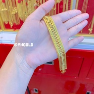 สร้อยข้อมือทอง1บาท YHGOLD เลทโรมิโอ/ประคำสามสาย ทองคำแท้96.5%