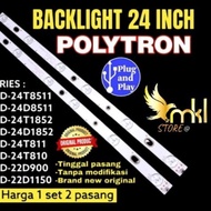 TERMURAH BACKLIGHT TV LED 24" INC POLYTRON