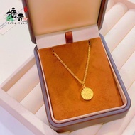 916 gold Fu Character Pendant/emas loket 916 Fu Character Brand