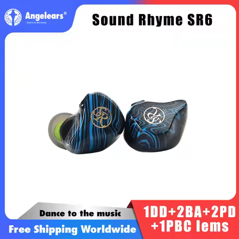 Sound-Rhyme SR6 1DD + 2BA + 2PD+ 1BC Driver Multi-Driver In-Ear Monitor Hybrid Driver Wired Earphone