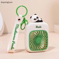 (duyongsun) Portable Keychain Fan For Travel Small Cooling Fans Rechargeable Cute Panda Travel Fan H