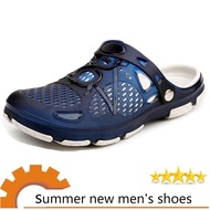 New Summer  Men Beach Sandals Jelly Shoes Hollow Slippers Men Flip Flops Light Sandalias Outdoor Summer#822