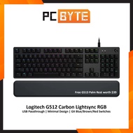 [Free Palm Rest] Logitech G512 Carbon Lightsync RGB - Mechanical Gaming Keyboard (GX Blue/Brown/Red Switches)