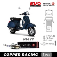 BRISK Copper Racing N14YC Motorcycle Spark Plugs for VESPA 2 T OriginalOriginal