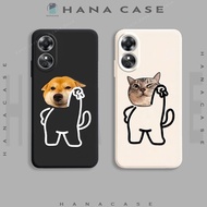 Oppo A17 4G / A17K 4G case, monolithic flexible TPU, embossed with funny images