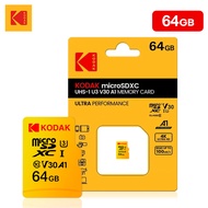 Kodak V30 U3 A1 Micro SD Card | 95MB/s Read | 4K Video Recording | 32G/64G/128G/256G | 3Y Warranty