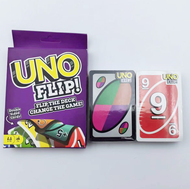 พร้อมส่ง การ์ดเกม อูโน่ UNO FLIP การ์ดเกมกระดาน แบบพลิกได้ ไพ่อูโน่ กล่องม่วง 1กล่อง