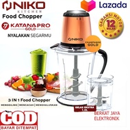 HARGA PROMO!! CHOPPER NIKO KATANA PRO-GOLD / Pencacah Daging / Chopper / copper / coper blender serb