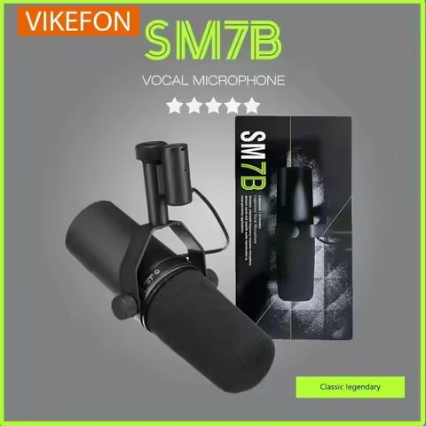 SM7B Cardioid Dynamic Microphone Sm7b 7B Studio Selectable Frequency Response Microphone for Live St