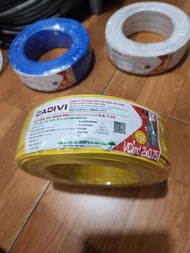 DÂY ĐIỆN CADIVI ĐÔI MỀM 1 VỎ 2 x 24 - Vcmd 2x0.75 Sợi Đồng Cuộn 100 Mét