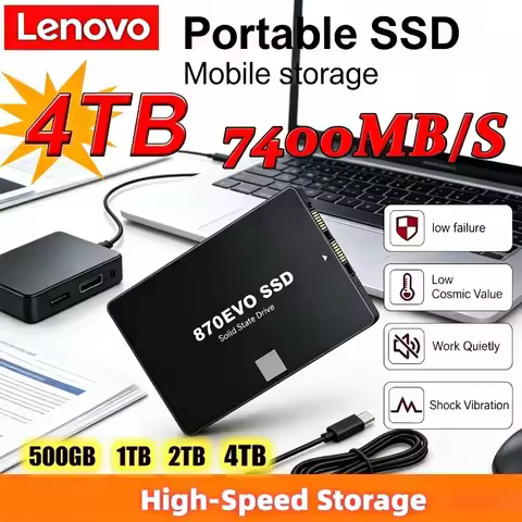 New Lenovo 870 EVO 1TB 2TB 4TB 2.5 Inch SATA3 Internal SSD High Speed Solid State Drive for Laptop a