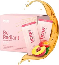 BeMe Radiant Liquid Collagen Peptides for Women and Men with Vitamin-C, Biotin, CoQ10 - Collagen for Women, Promotes Hair, Nail and Skin Health - 30 Day Supply 0.7 Fl Oz Travel Packets (Pack of 30)