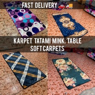 4x6 kaki/3x6 kaki mink carpet super soft karpet high quality basar size 180X90 cm & 120X180 cm super
